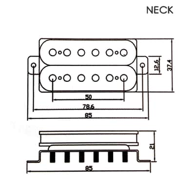 New Blues™ PAF Style Vintage Spec Humbucker Pickup Black with Mounting Ring image 8