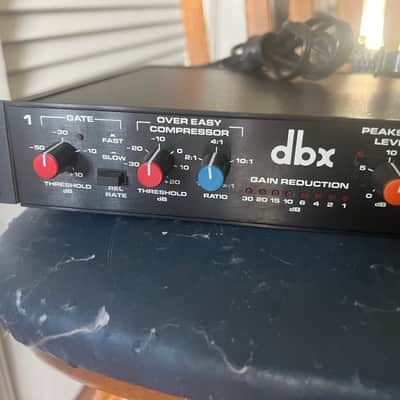 dbx 166 2-Channel Dynamics Processor with sidechain input. Includes Rack mount bolts/washers. Ex-Church, looks new image 2