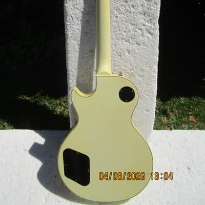 Orville LPC-75 Les Paul Custom Guitar, Japan, White, Gig Bag image 8