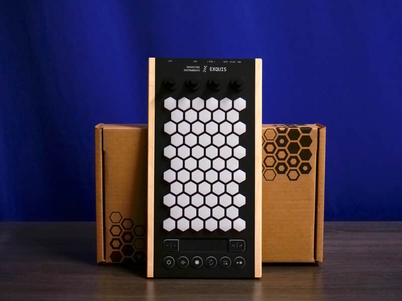 Intuitive Instruments Exquis Deluxe 61-Key MPE MIDI and CV Controller - Light Wood image 1