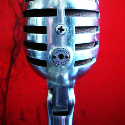 Vintage 1950's Electro Voice 950 crystal cardioid microphone w E.V 423A desk stand display prop image 9