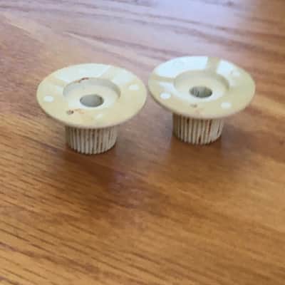 Two Vintage Spec Relic Jazzmaster Knobs Slotted Set Screws CTS Fender Witch Hats image 5