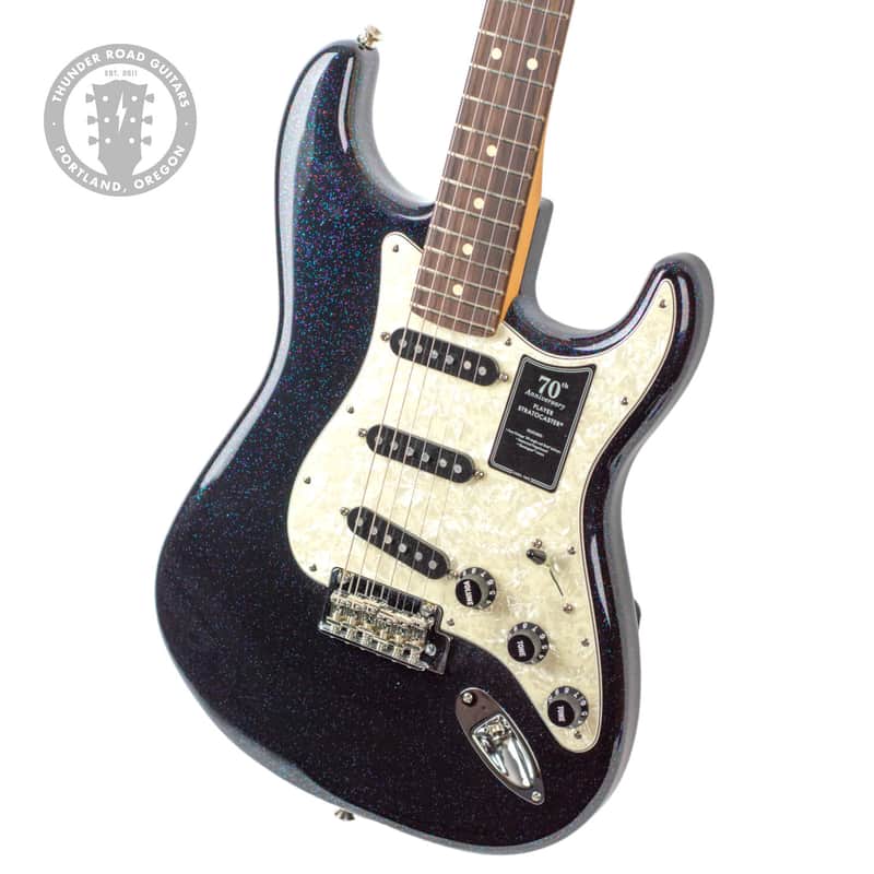 New Fender 70th Anniversary Player Stratocaster Nebula Noir #4 image 1