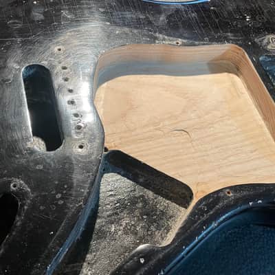 1977/1978/1979 Fender Stratocaster Body Project Real Relic in Black! image 15
