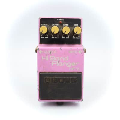 Boss HF-2 Hi Band Flanger 1986 Made in Japan Guitar Effect Pedal 676700 image 2