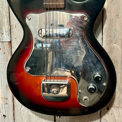 Groovy 1960's Victoria Electric Guitar Sunburst, Made In Japan, Tiesco with Hang Tags ! image 4