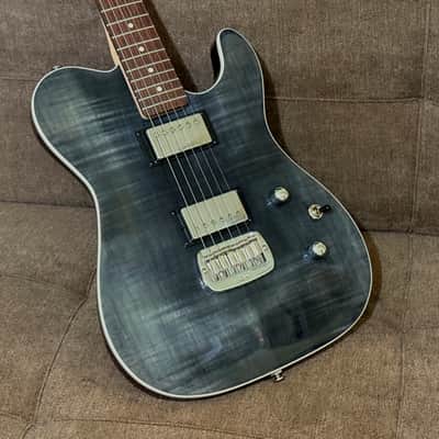 G&L Tribute Series ASAT Deluxe Carved Top with Rosewood Fretboard 2025 Model in Transparent Black image 2