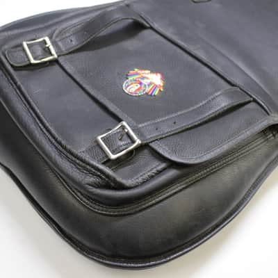 Levy's Standard Leather Bass Gigbag - Black **Alembic Patch** image 5