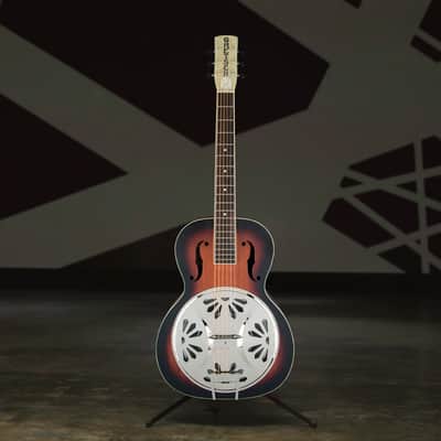 Gretsch G9220 6-String Resonator Electric Guitar with Bobtail Round Neck with Gretsch Ampli-Sonic Diaphragm Resonator Cone (Right-Handed, 2-Color Sunburst) image 11