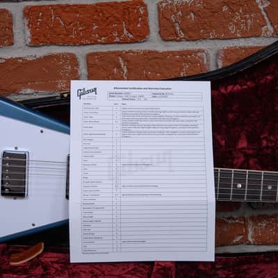 Gibson Custom Shop Made to Measure 1967 Flying V Demo Shop Bahama Blue VOS 2025 w/OHSC image 12