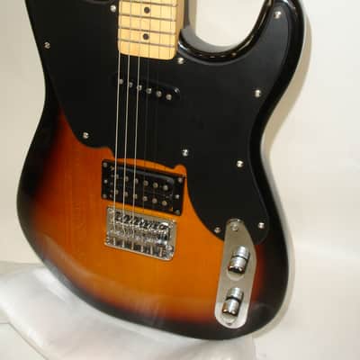 2005 Squier '51 Electric Guitar, Maple Fingerboard, Black Pickguard, Sunburst image 3