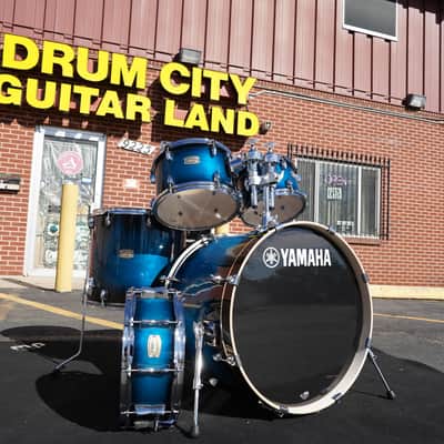 Yamaha Stage Custom Series - Deep Blue Sunburst Lacquer - 5pc Birch 22'' Shell Pack image 1