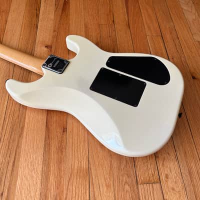 1987 Charvel Model 3 Left Handed Electric Guitar White Sparkle image 4
