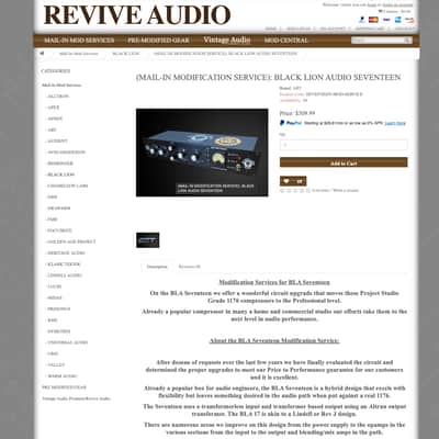 Modded (revive audio) Black Lion Audio Seventeen image 8