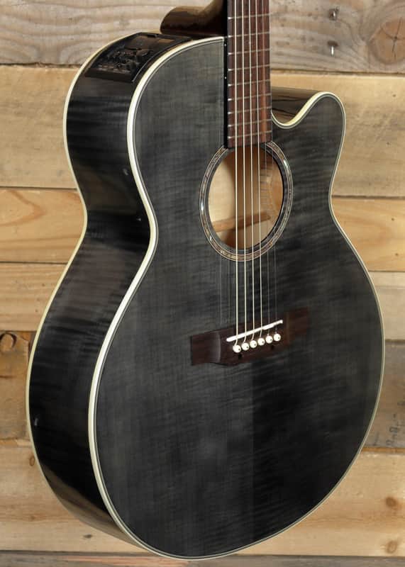 Takamine EG540C Acoustic/Electric Guitar Transparent Black w/ Case "Excellent Condition" image 1