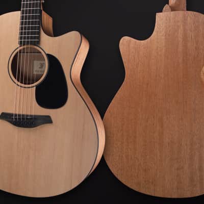 2025 NEW NECK Furch Violet Deluxe D-EM a Engelmann Spruce / African Mahogany with Case CNR SYSTEM ACTIVE image 5
