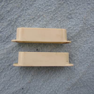 2 Vintage Single Coil Pickup Covers Taller Than Stratocaster Pickup Covers 2-23/32" Tall Pickup Covers image 1