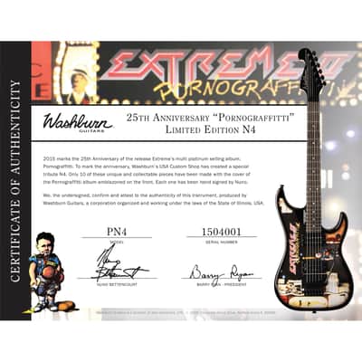 Washburn Special 25th Anniversary “Pornograffitti” Edition - Nuno Bettencourt PN4 # 6 image 17