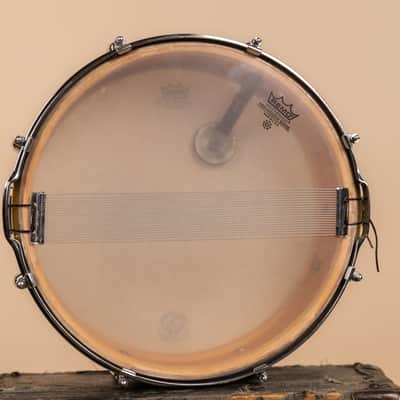 1950s Slingerland 5x14 Student Model Black Diamond Pearl Snare Drum image 12