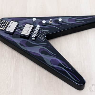 2002 Jackson USA Dave Mustaine Y2KV Black Ghost Flames w/ Hangtags & Case image 9
