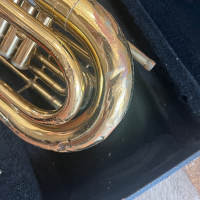 Blessing brand Marching Baritone Horn with case and mouthpiece, Made in USA image 7
