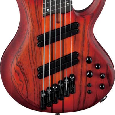 Ibanez BTB Bass Workshop 6 String Electric Bass w/Case Multi scale - Brown Topaz Burst Flat (BTB866MSBRF) image 12
