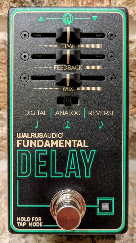 Walrus Audio Fundamental Delay 2023 - Present - Black / Green image 1