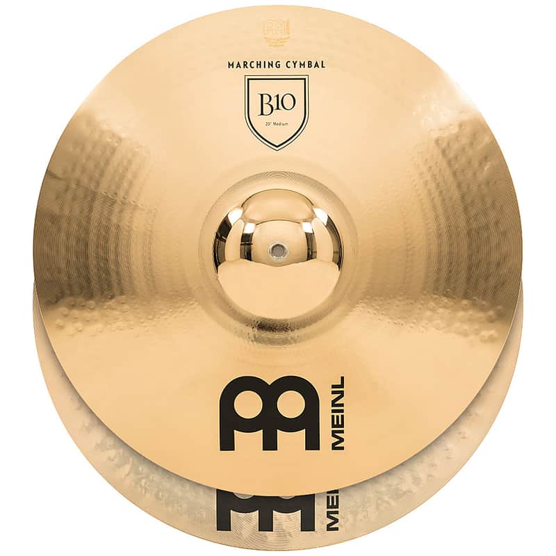 Meinl 20" B10 Bronze Medium Marching Cymbals (Pair) image 1