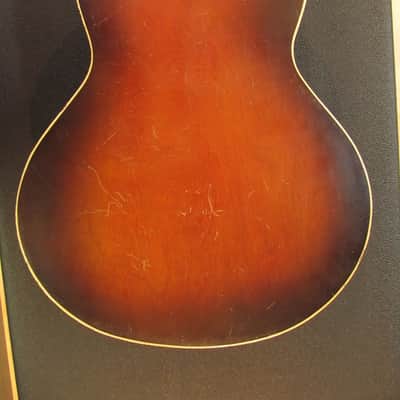 Custom Hand Painted vintage parlor size acoustic guitar image 11