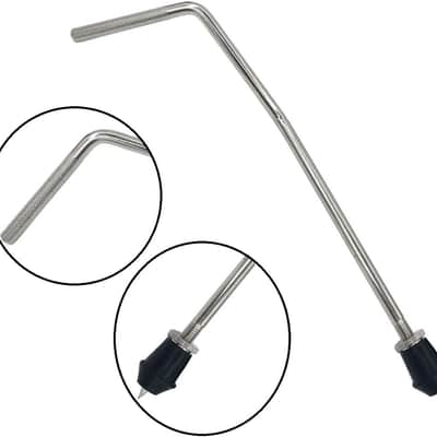 1 pr 9.5mm Vintage Style Gull Wing Bass Drum Spurs w/Srew On Tips - BDGWS-100 image 3