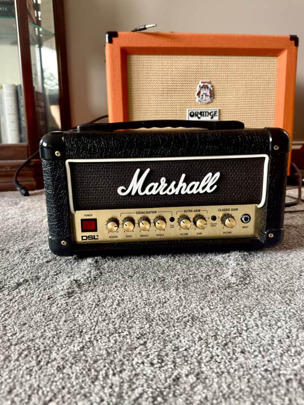 Marshall DSL1HR 2-Channel 1-Watt Guitar Amp Head 2018 - Present - Black image 1