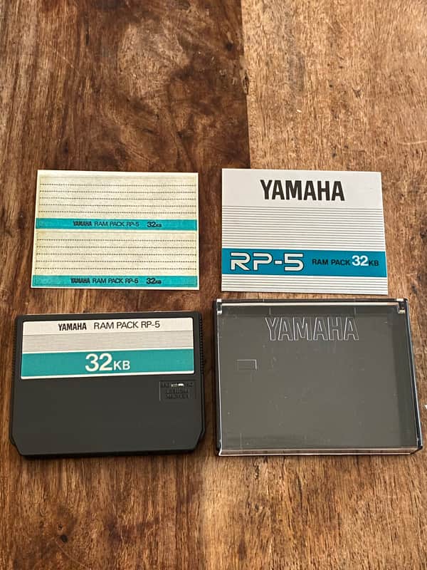 Yamaha RP-5 RAM Pack 32Kb 1980s - black image 1