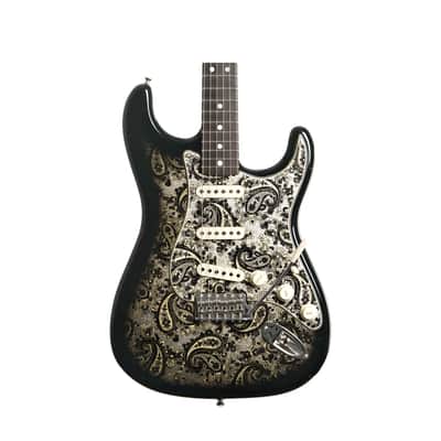 Fender Custom Shop 2024 Limited Edition 1968 Stratocaster Electric Guitar - Black Paisley, Journeyman Relic image 1