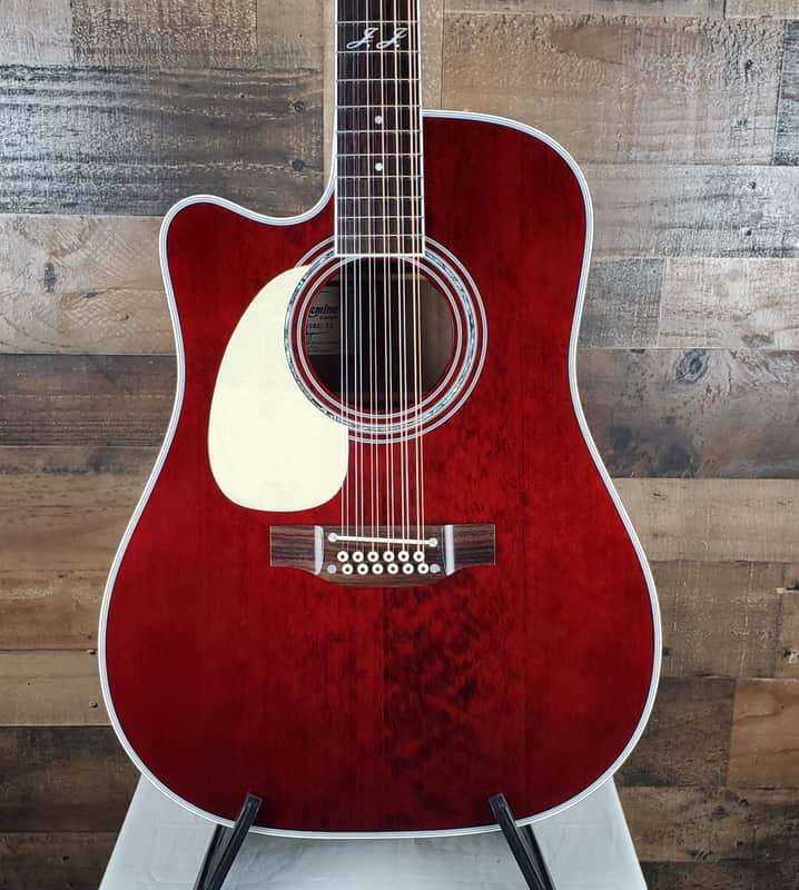 Takamine John Jorgenson JJ325SRC-12 String Left Handed Acoustic/Electric Gloss Red, Free Ship, 774 image 1