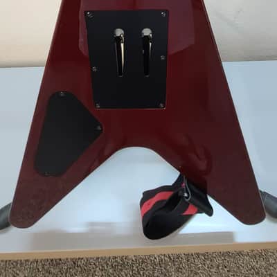 Dean V Floyd Rose CASE, Seymour Duncan Invaders, Awesome! - Wine red Dime 2021 image 8