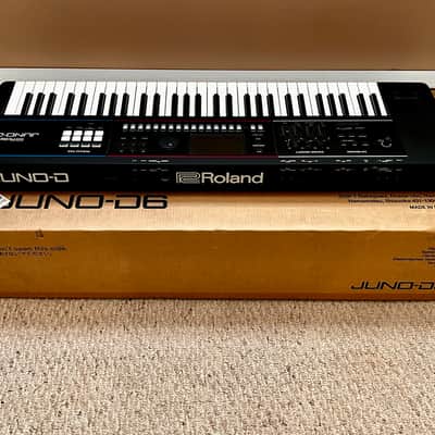 Roland JUNO-D6 61-Key Synthesizer 2024 - Present - Black image 1