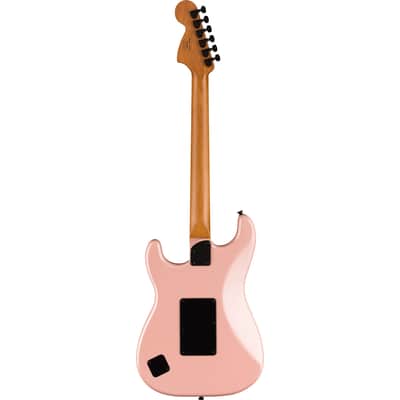 Squier 037-0240-533 Contemporary Strat w/ Trem, HH, Roated MN, Shell Pink Pearl image 2