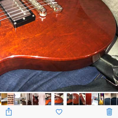 JamCity Guitars Les Paul Jr Double Cut  Faded cherry image 6