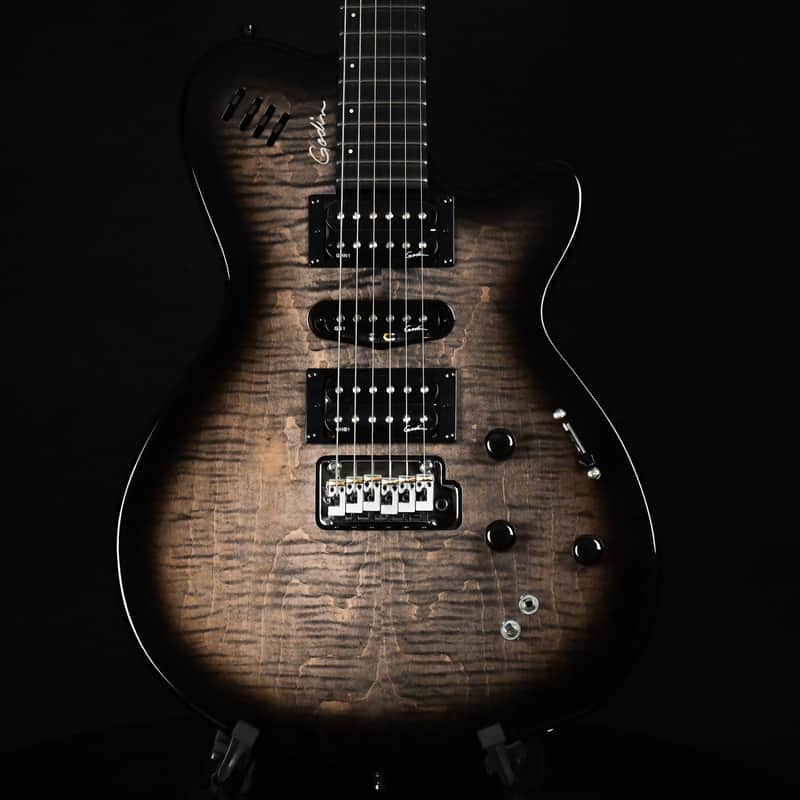 Godin XTSA Leaftop Transparent Black