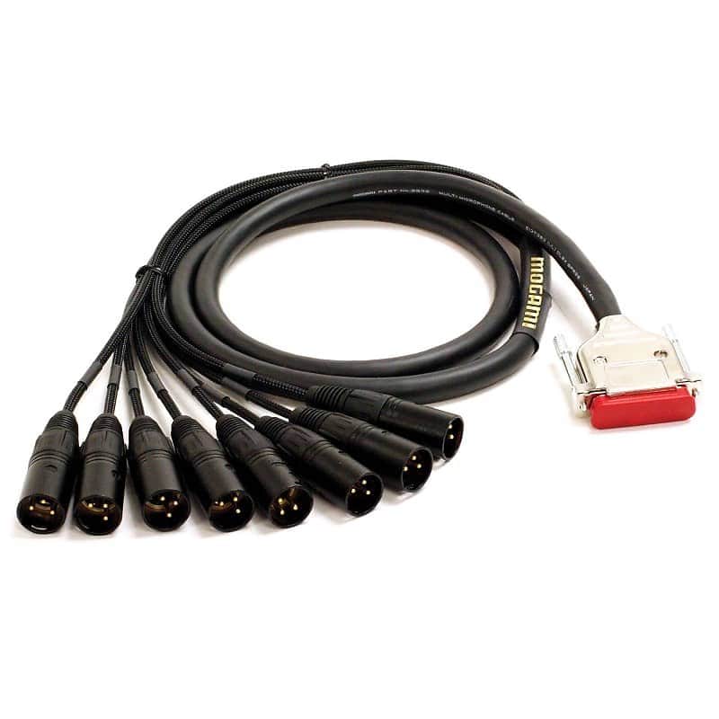 Mogami Gold 10-foot DB25 to XLRM Analog Snake for Apogee Ensemble image 1