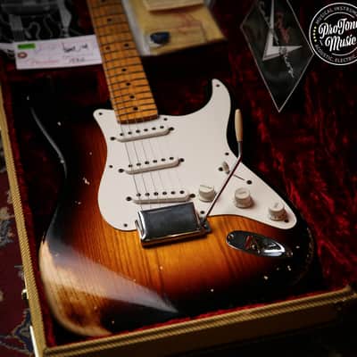 Fender USA Custom Shop 54' Stratocaster Heavy Relic Two Colour Sunburst image 2