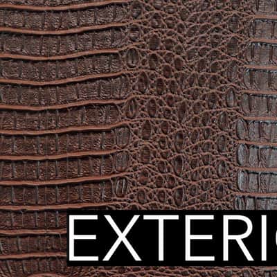 Allen Eden Brown Alligator Skin Hardshell Guitar Case for Arch Top Les Paul Styles image 6