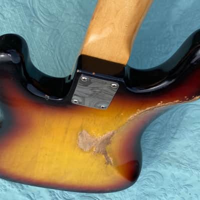 Fender Precision Bass Fretless 1972 - Sunburst - Rosewood Fingerboard image 10