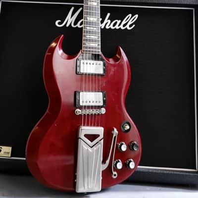 Gibson Les Paul (SG) Standard with Sideways Vibrola 1961 - 1962 - Cherry image 3