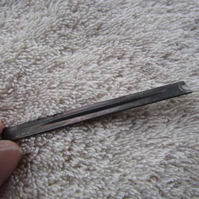 Gibson Adjustable Bridge Saddle Metal Support Strip 1950's Era Gibson Bridge Saddle Metal Strip Vintage Part image 2