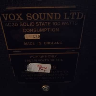Vintage Vox AC-30. 3-Channel 2x12" Guitar Combo. Very rare. image 4