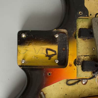 Fender Jazzmaster Solid Body Electric Guitar (1966), ser. #153808, original black tolex hard shell case. image 19