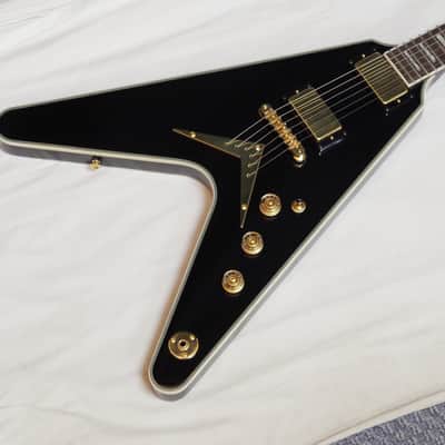 DEAN V Straight Six electric GUITAR in Classic Black & Gold DMT Pickups - NEW 6 image 3