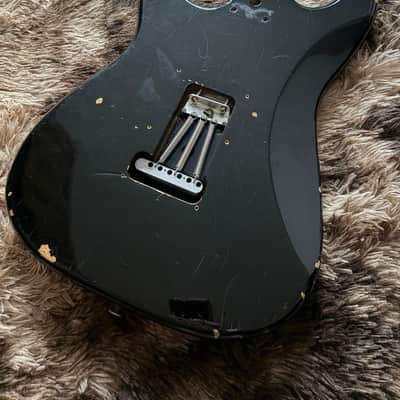 1990s Fender Mexico Stratocaster Body - Black image 5