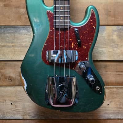2023 Fender Custom Shop Jazz Bass B2 '62 RELIC (Pre-Owned) - Aged Sherwood Green w/ Hard Case image 2